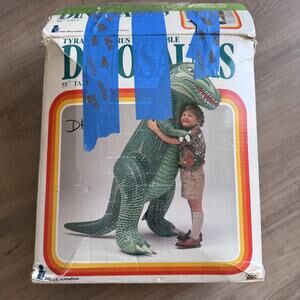 Vintage Intex Tyrannosaurus Inflatable Dinosaur 55in Tall T-Rex 1987 Giant Toy